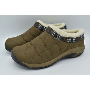 Merrell Womens Size 8 Encore Ice 4 Puff Kangaroo Brown Slip On Mules Clogs Shoes